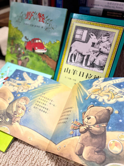 野餐/山羊日拉德/賣帽子/小孩禱告4本合售(二手書)A09